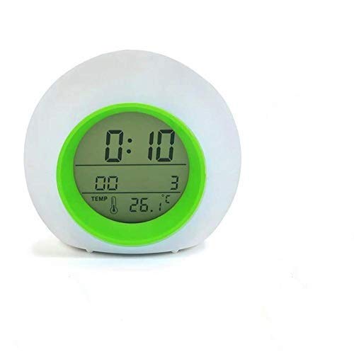 Digital Wecker, Kinder Schlafen Trainer, Reisewecker Mit Schlummerfunktion Uhrzeit, Datumsanzeige, Timer, Temperatur, Timing-Funktion, Führte