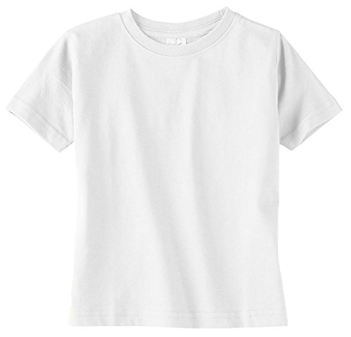 RABBIT SKINS Toddler Fine Cotton Jersey T-Shirt - White - 2T