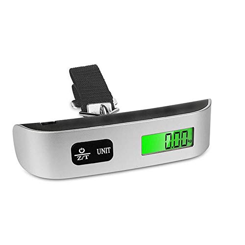 VariousHK Kofferwaage Tragbare Gepäckwaage Digital Handwaage mit stabilem Tragegurt und Temperaturanzeige 50 kg/110 lb Kapazität für Reisekoffer Küche Angeln Cover