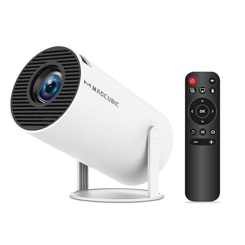 Magcubic Mini Portable Projector - 4K & 1080P Support, WiFi6 & Bluetooth 5.4, Android 11, Auto...