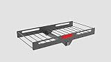 MPH Production Hitch Mount Compact Cargo Carrier - 53" x 19-1/2" - 500 lb. Maximum Capacity for 2" H