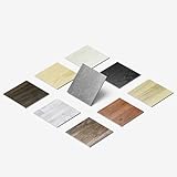 ATOPOSE Vinyl-Bodenbelag - 1 Stück 4"x6" Muster, selbstklebende Holzplanke, einfache DIY-Verlegung(Dunkel Grau)