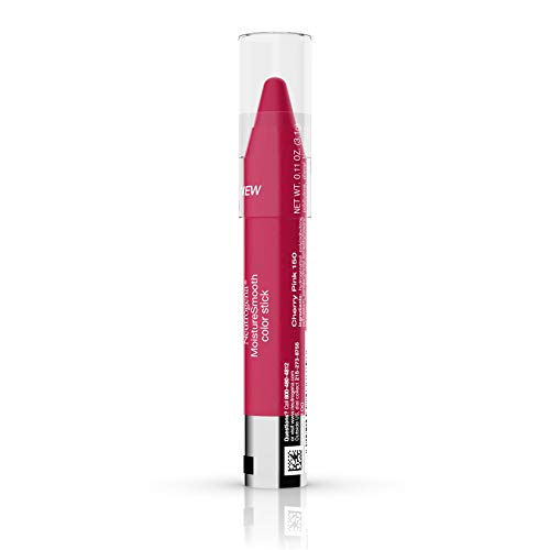 Neutrogena Moisturesmooth Color Stick For Lips, Moisturizing And Conditioning Lipstick With A Balm-Like Formula, Nourishing Shea Butter And Fruit Extracts, 150 Cherry Pink, 011 Oz #TOP2