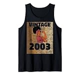 vintage 2003 limited edition 20th birthday afro girls women canotta