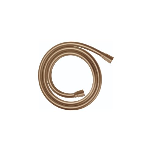Image of hansgrohe Techniflex Handheld Shower Replacement Shower Hose 63-inch Easy Install Modern Shower Hose in Brushed Bronze, 28276143