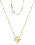 2 Side Four Leaf Clover for Women | Mother of Pearl Clover Pendant | Gold Plated 14K Gold Plated Jewelry Gifts