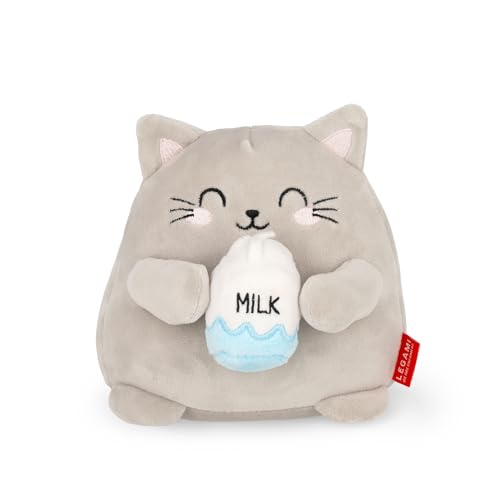 Legami - Peluche Super Soft!, thème Kitty, Format Mini, avec Carte d'Identité Personnalisable, Tient Debout, 14x15x12 cm