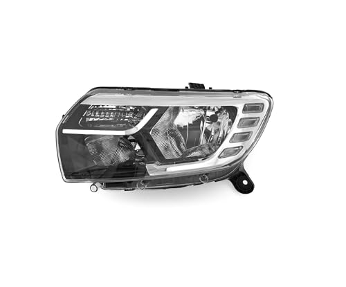 EDA PREMIUM carro Faros Izquierda 260604218R adecuado para DACIA SANDERO 2012 2020, (18  ), sin motor, eléctrico, H7/H7/LED, PY21W, CEE, con luz diurna (LED)