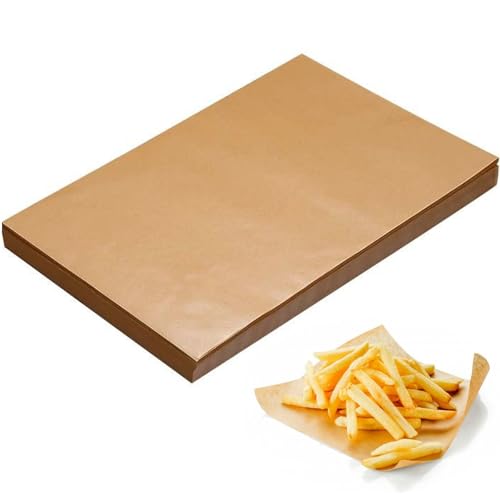 papel para Hornear,100 Pcs Papel Antigrasa Papel de Horno Antiadherente Alimentario Antigrasa Antiadherente Envolver Alimentos para Sándwiches,Patatas Fritas,Queso