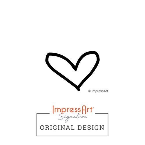 Tampon métal cœur ImpressArt gravure précise de bijoux et estampage de précision
