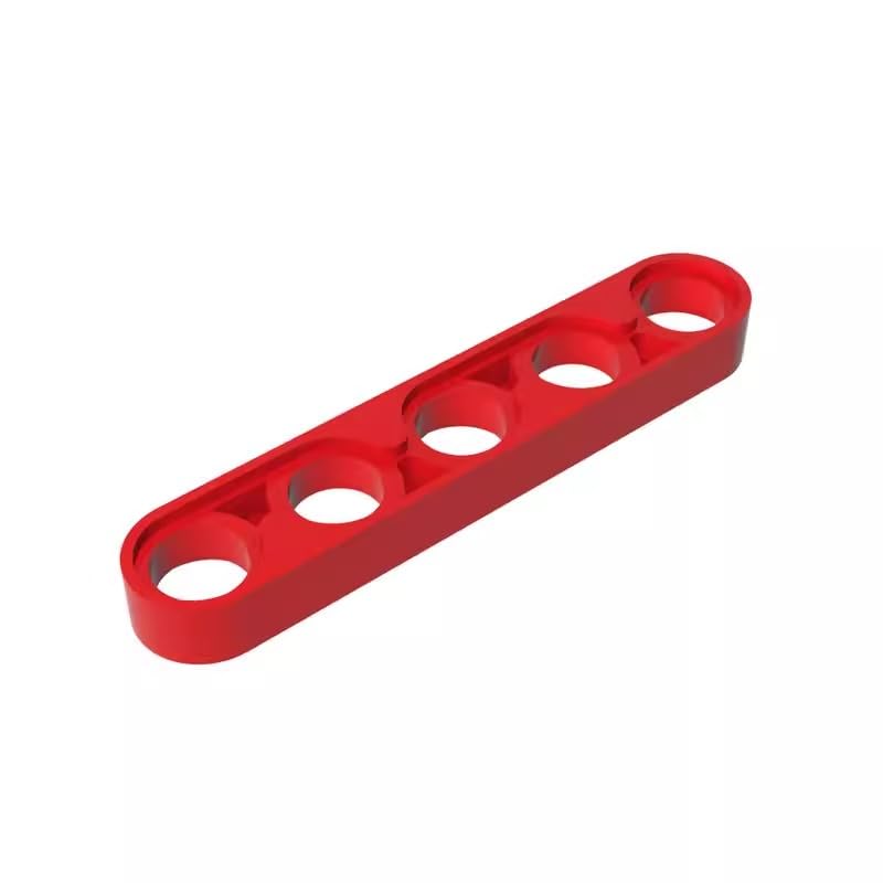 GDS-693 Compatible with LEGO 32017 Technic Beam 1x5 Thin, Red, 50 PCS — image 1