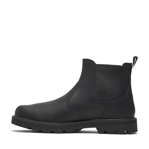 Timberland Men's Britton Road Mid Chelsea Boot, Black Full Grain, 11.5 Medium by Timberland - Used condition - Image 2