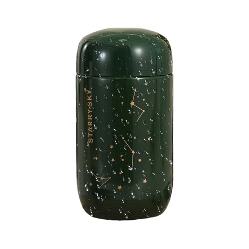 Rrlihjgu Botellas Térmicas - Cantimplora Estelar Pequeña - Termo Aislado Doble Pared al Vacío para Bebidas Frías y Calientes - para Deportes, Senderismo, Viajes y Actividades al Aire Libre
