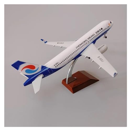 Modelo de avión A320 Chongqing Airlines de metal fundido a presión de 20cm 2
