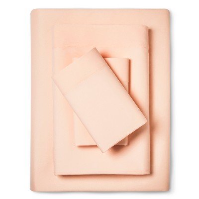 Hospital Twin Extra Long 100% Cotton Jersey Sheet Set - Soft and Comfy - by Crescent Bedding -Twin XL Blush