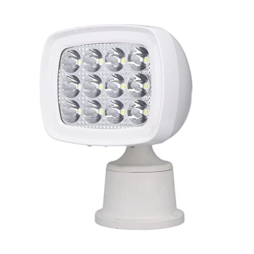 MasYosh LED Searchlight Control Remoto Flashing Modo SOS Lámpara de Luz DC12V 24V 27W para el Barco Al Aire Libre