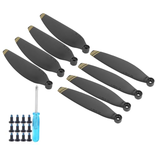 Gegong Drone Propellers Lightweight Replacement Blades Mavic Mini Compatible Accessories Parts (Black Silver Edge)