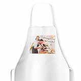 Fotoprix Delantal personalizado con foto y texto | Delantales para hombre y mujer | 82x60 cms | Delantales originales con frases divertidas | Regalo para madres y abuelas