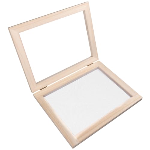 HOOTNEE Diy Paper Making Kit Deckle for Papermaking Handmade Paper Frame Wood Screen Perfect for Boys and Activity