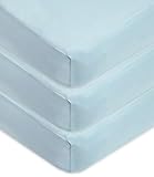 American Baby Company 3 Pack 100% Natural Cotton Fitted Crib Sheets 52