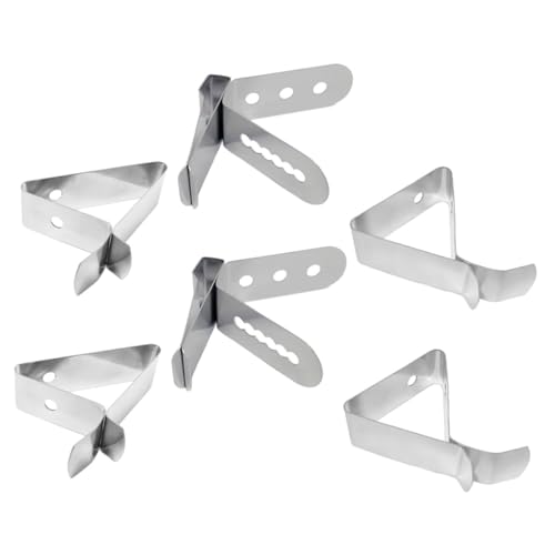 POPETPOP 6個 温計プローブクリップ 食品グレードステンレス製 滑り止めホルダー コーヒー ミルク等熱液体用 温測定用軽量携帯用