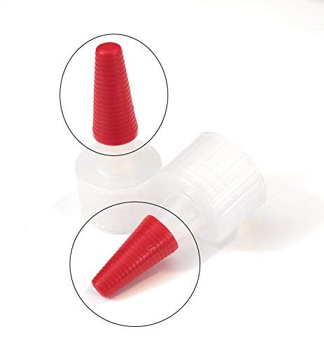Yorker Dispensing Caps Long Overcap Red Sealer Tip Replacement Extra Caps (12) #TOP1