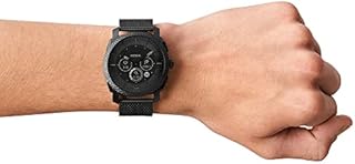 Fossil Hybrid Smartwatch Machine Gen 6 für Herren, mit Herzfrequenz-, Aktivitäts- und Schlaftracking mit detaillierten Wellness-Statistiken. FTW7062, Schwarz