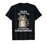 Geh mir aus dem Weg du unnötiger Sozialkontakt Geschenk T-Shirt