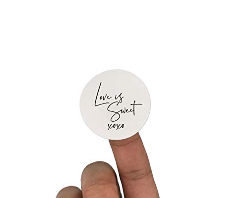 Love is Sweet Eco Friendly Wedding Favour Stickers...