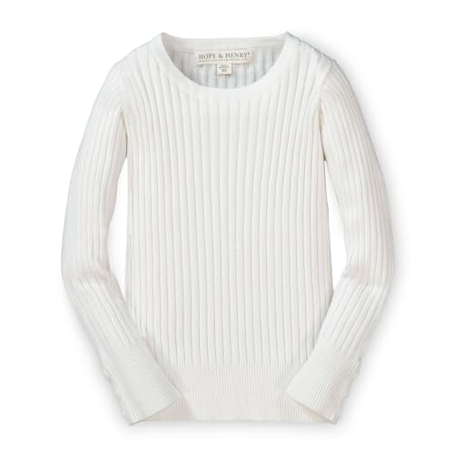 Image of Hope & Henry Girls' Long Sleeve Rib Knit Sweater Top