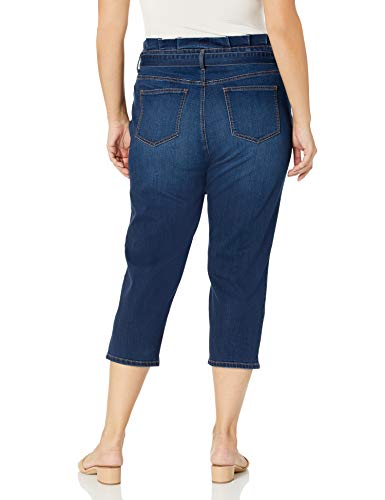 Gloria Vanderbilt Women's Paperbag Straight Leg Cropped Jean2