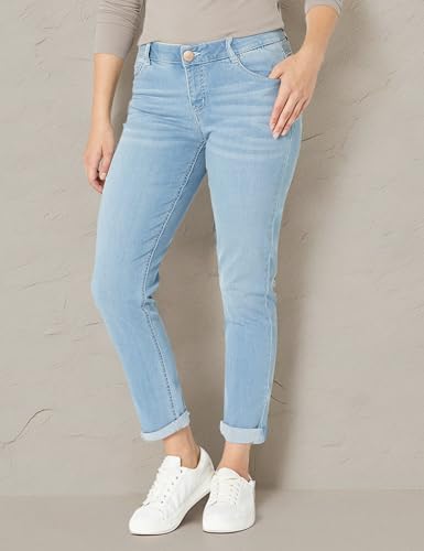reCreation Women's Flexi-Fit Girlfriend Jean, Sky Blue, 63