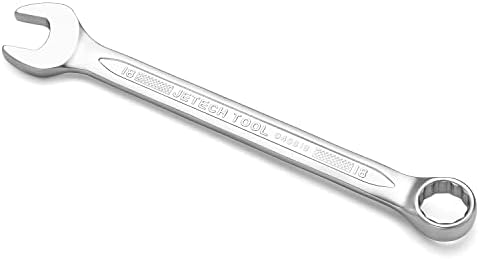 Jetech 18mm Combination Wrench - Industrial Grade Spanners with 12-Point Design, 15-Degree Offset, Made with Durable Chrome Vanadium Steel in Sand Blasted Finish, Forged, Heat-Treated, Metric