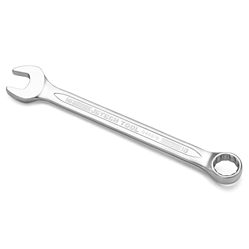 Image of Jetech 18mm Combination Wrench, Industrial Grade, Chrome Vanadium Steel, Sand Blasted Finish, Forged, Heat-Treated, Metric
