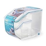 Lock & Lock Grain Rice Storage Bin Dog Food Containers Set Leak Proof Locking Lid 10kg(12L) + 2.5kg(3L)