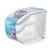 Lock & Lock Grain Rice Storage Bin Dog Food Containers Set Leak Proof Locking Lid 10kg(12L) + 2.5kg(3L)