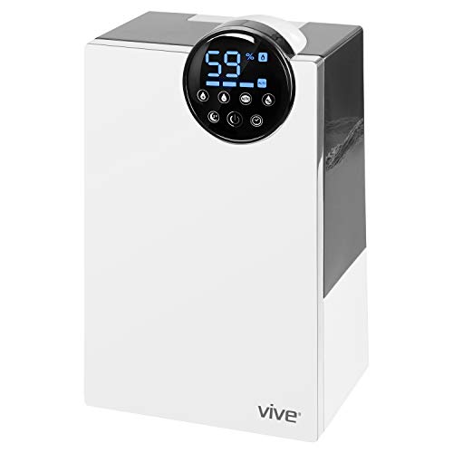 Vive Humidifier for Large Bedroom - Cool Mist, Ultrasonic Air Vaporizer, Essential Oil