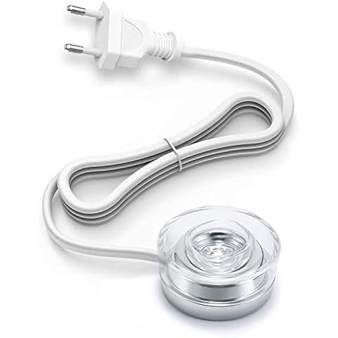 Ersatz Ladegerät für Elektrische Zahnbürsten Kompatibel mit Philips Sonic HX9300 HX9900 Serie Induktive Ladestation Tragbares Wasserdichtes Netzkabel Umweltfreundliches ABS für Unterwegs Cover
