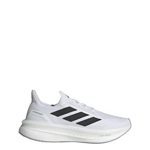 adidas Men's Ultraboost 5X Running Shoes Sneaker, White/Black/Halo Silver, 12.52