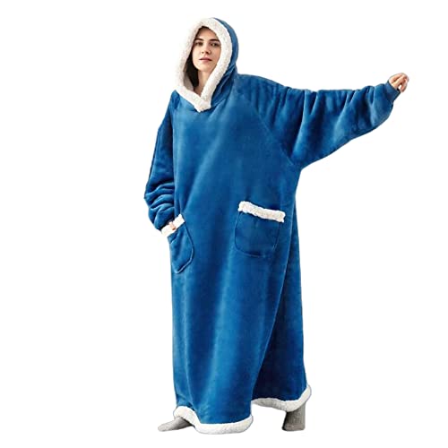 Ousyaah Manta con Capucha, Grande Sudadera con Capucha Ultra Suave de Forro Polar Sherpa Cálida, Cómoda, Sudadera Gran Tamaño, Bolsillo Grande para Adultos, Hombres, Mujeres, Adolescentes Cover