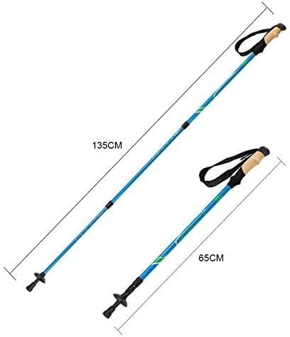 Anti Shock Walking Poles Light Carbon Trekking Poles Telescopic Hiking Climbing Walking Sticks Easy to Carry.