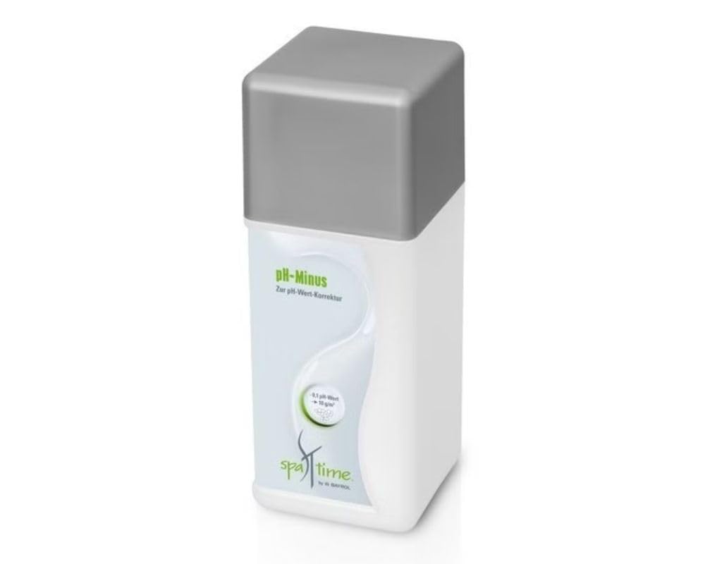 SpaTime by BAYROL - pH-Minus - Senker 1,5 kg - reines Granulat zur Korrektur - senkt den Wert des Whirlpoolwassers, Weiß