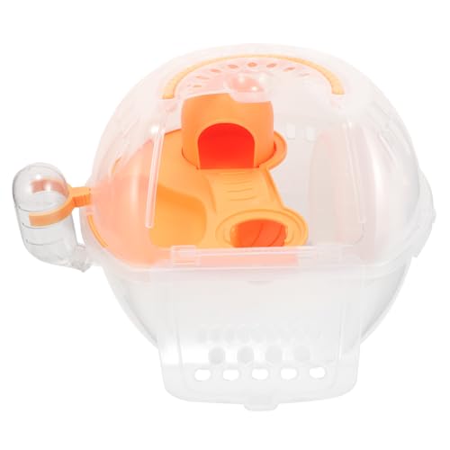 Garneck 1Pc Portable Hamster Cage Outdoor Carrier Lightweight Pet Travel Box with Handle Ventilated Design for Small Pets for Hamsters and Gerbils Chinchilla Outdoor Carrier