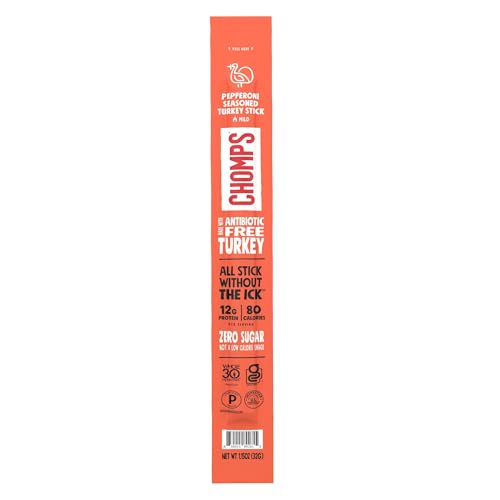 Image of Chomps Pepperoni Turkey Stick Sgl, 1.15 OZ