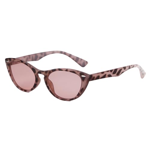 Lunettes de soleil œil de chat en finition léopard au design rétro raffiné
