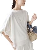 [シップス フォー ウィメン] Tシャツ 洗濯機可能 袖 ツイスト デザイン シアー ドッキング TEE レディース 312321076 オフホワイト ONE SIZE