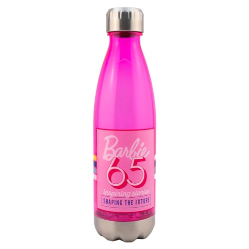 La mejor comparación de Taparroscas los más solicitados. 44 FunKids 2415-4637 Botella de Plástico Estilo Retro con Diseño Barbie 65 Aniversario 'Inspiring Stories' con Taparrosca Aluminio, Botella Deportivo Rosa Antiderrames, Capacidad...