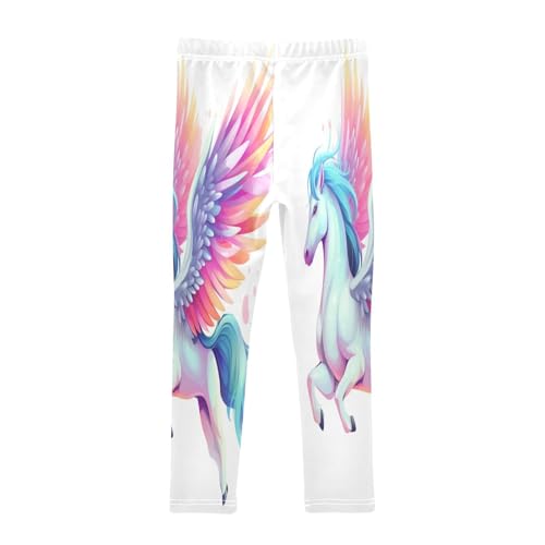 Toddler Girls Leggings Printed Yoga Pants Leggings Colorful Wing Unicorn Horse for Kids2
