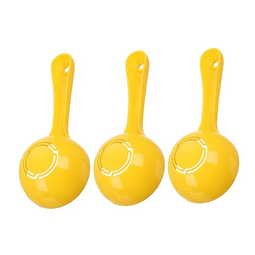 CIYODO 3pcs Sushi Rice Spoon Kit Sushi Wear-resistant Rice Scoop Chinese Rice Paddle Rice Press Rice Ball Press Rice Ball Maker Convenient Rice Spoon Reusable Sushi Spoon Plastic Yellow