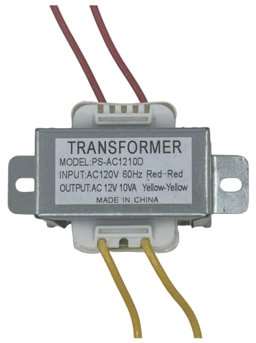 AC/AC Power Transformer Input 120V 60HZ Output 12V 10VA Power Transformer Single Phase for Lighting Power Supplies Audio Equipment etc.